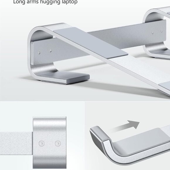 Laptop Stand for Desk,Aluminum Computer Stand for Cooling,Sturdy Stable Ergonomi - Picture 5 of 8